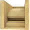 Ekena Millwork 7"W x 14"D x 7"H Wide Diane Rough Cedar Woodgrain TimberThane Corbel, Primed Tan CORUR07X14X07DIARCPR - alternate 3